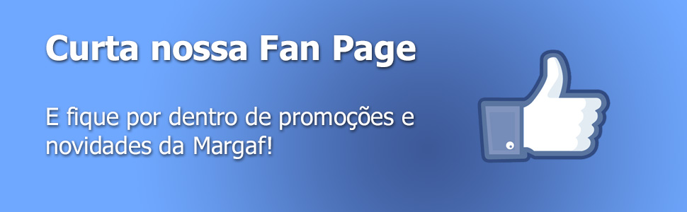 Curta a fan page da Margaf no Facebook